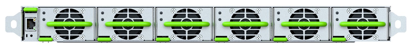 DX8-90 90 kW 800 VDC to 50 VDC converter shelf, front view