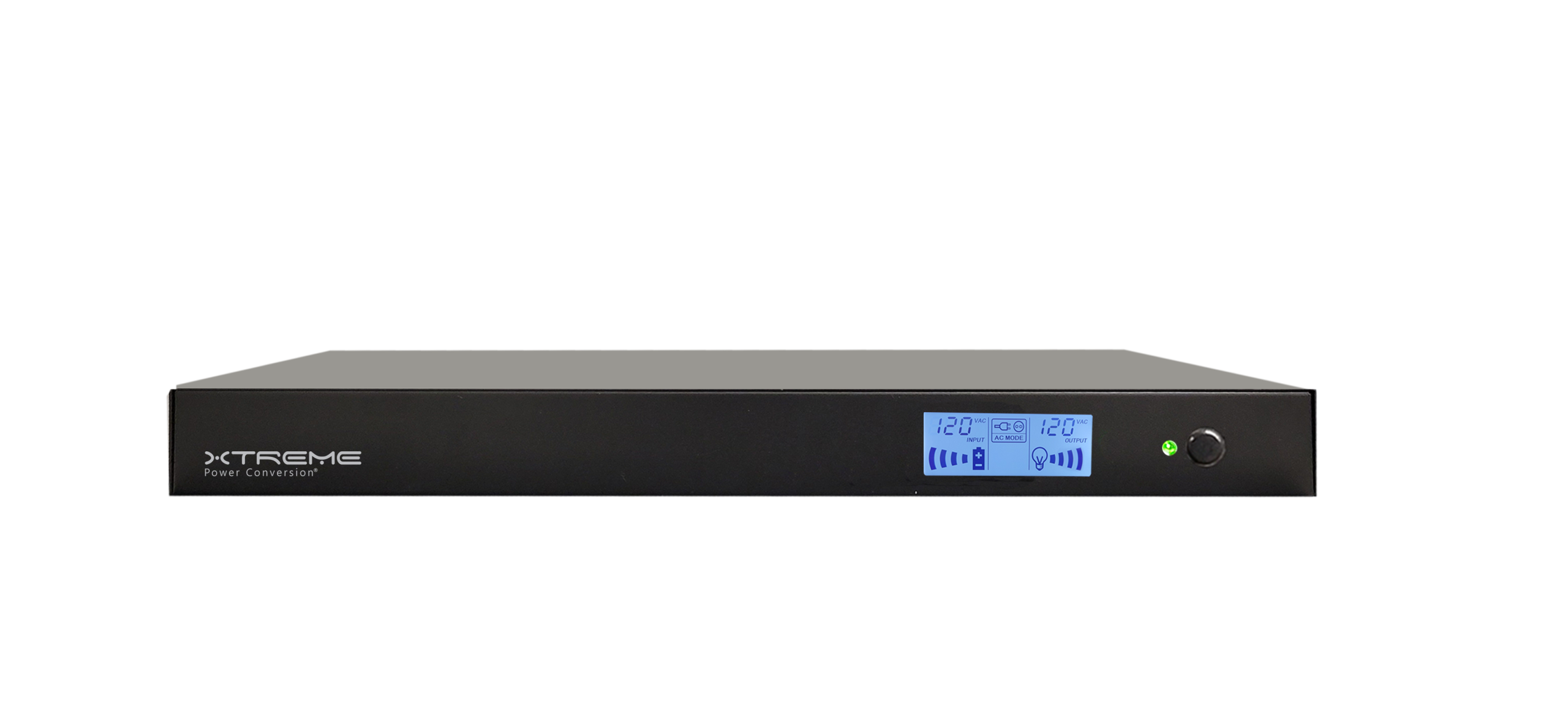 Xtreme Power J60C short-depth 1U lithium rackmount UPS, front view