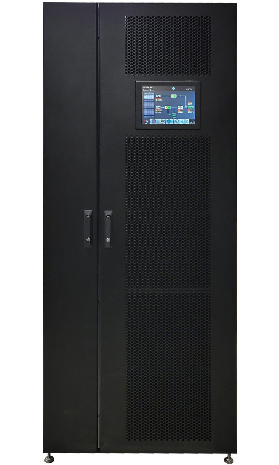 Xtreme Power X90-5S scalable modular 480V UPS, front view with the door closed